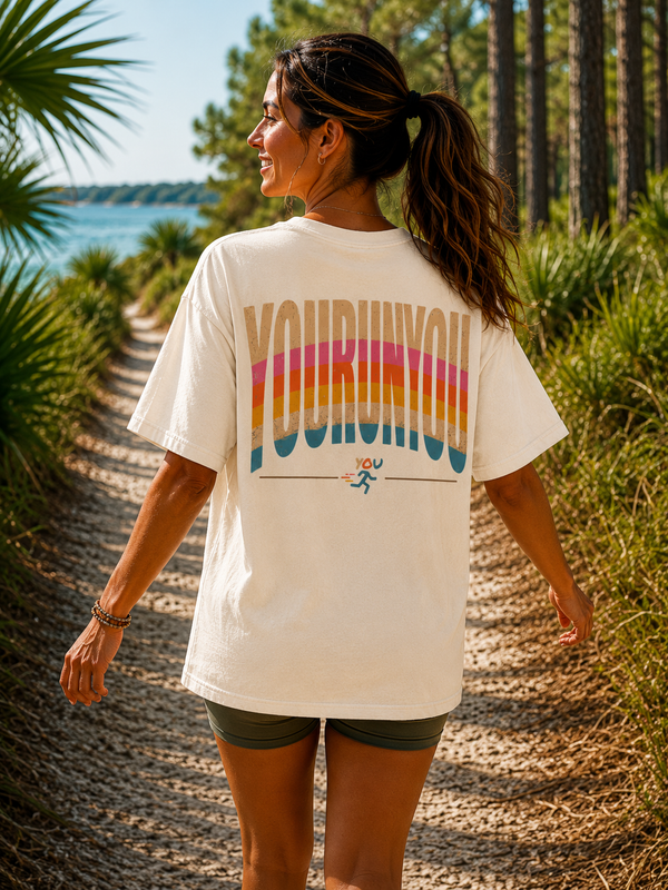 Retro Rainbow YOURUNYOU Tee