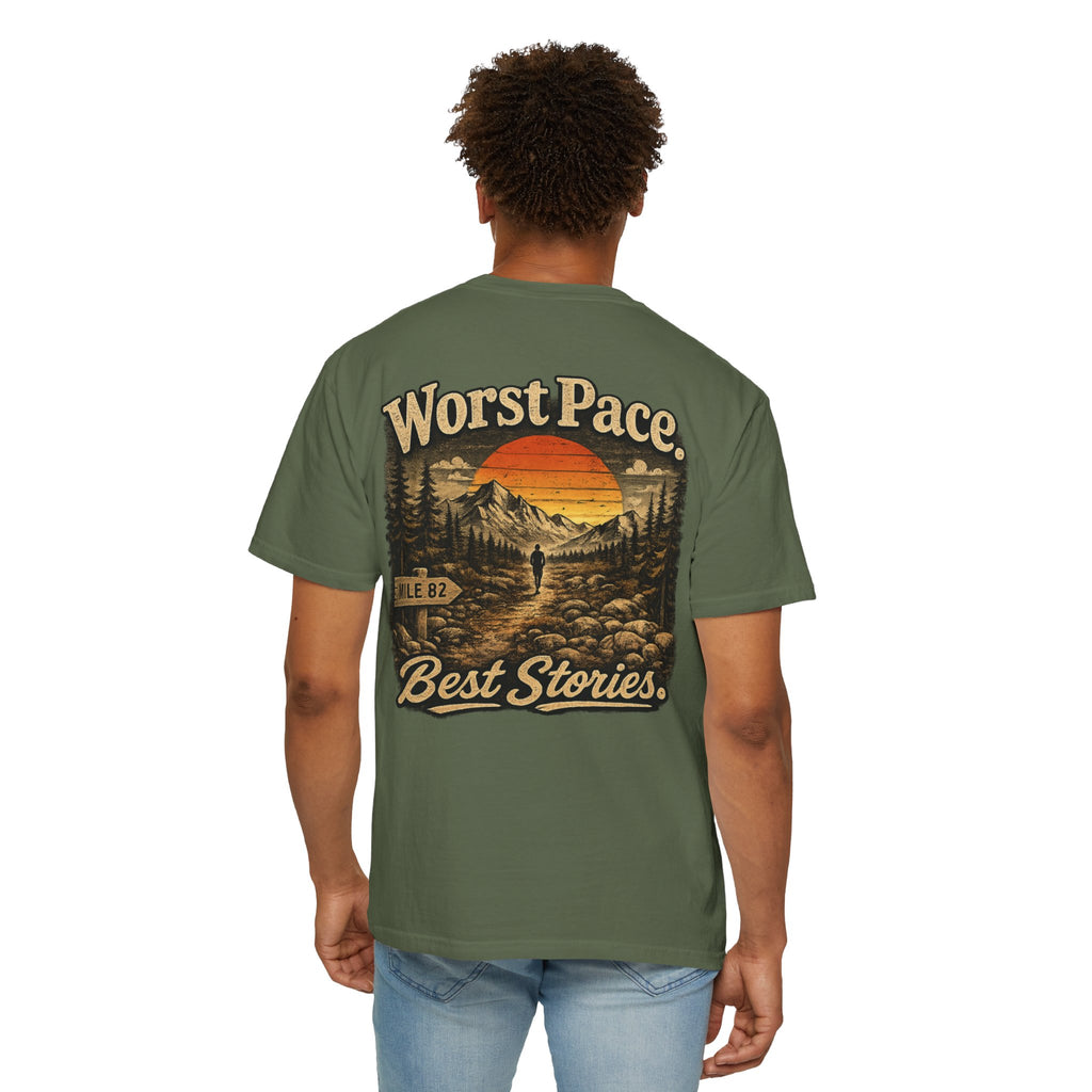 Worst Pace. Best Stories. - Unisex Tee