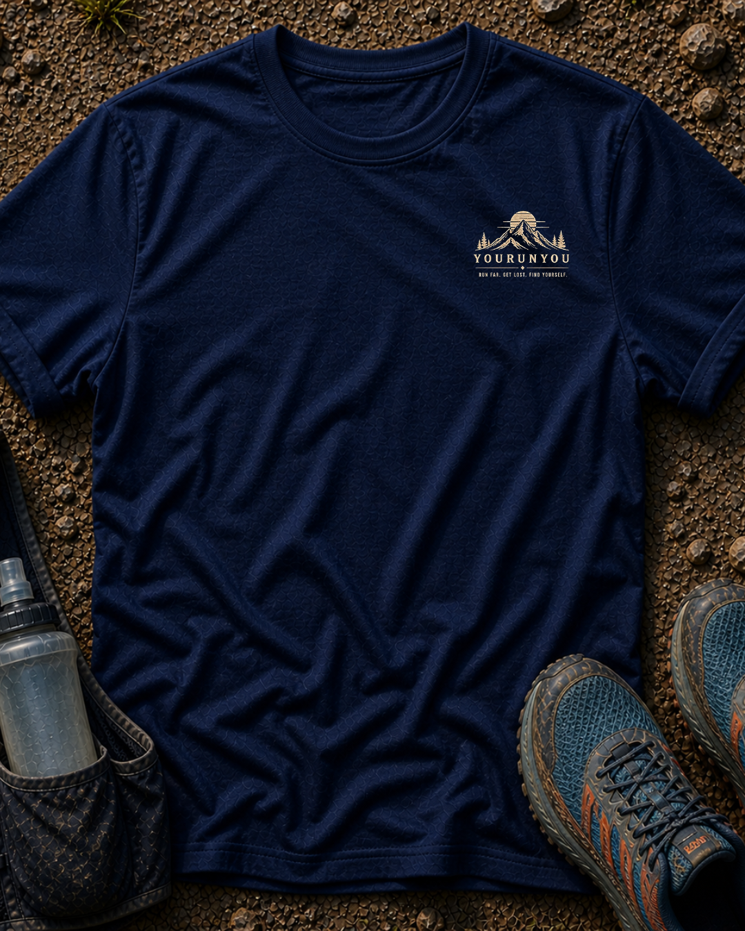Run Far, Get Lost, Find Yourself Unisex Tee – Mountain Edition