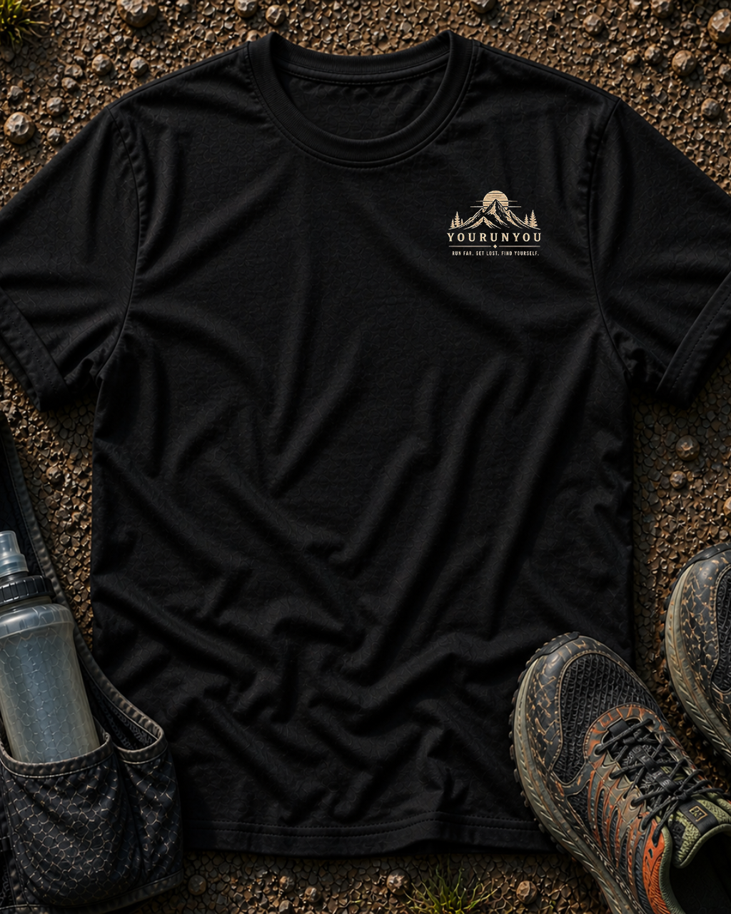 Run Far, Get Lost, Find Yourself Unisex Tee – Mountain Edition