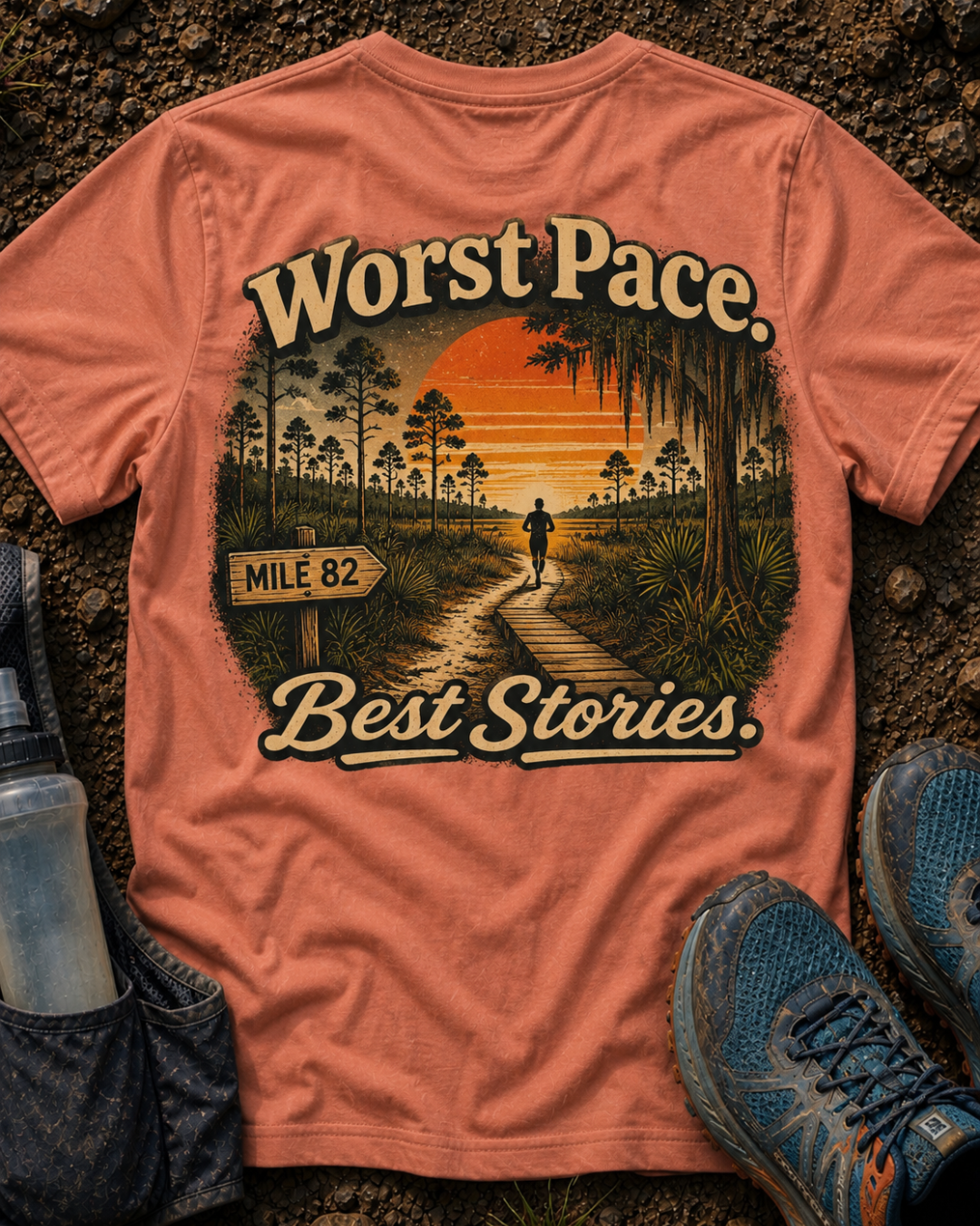 Worst Pace. Best Stories. - Unisex Tee