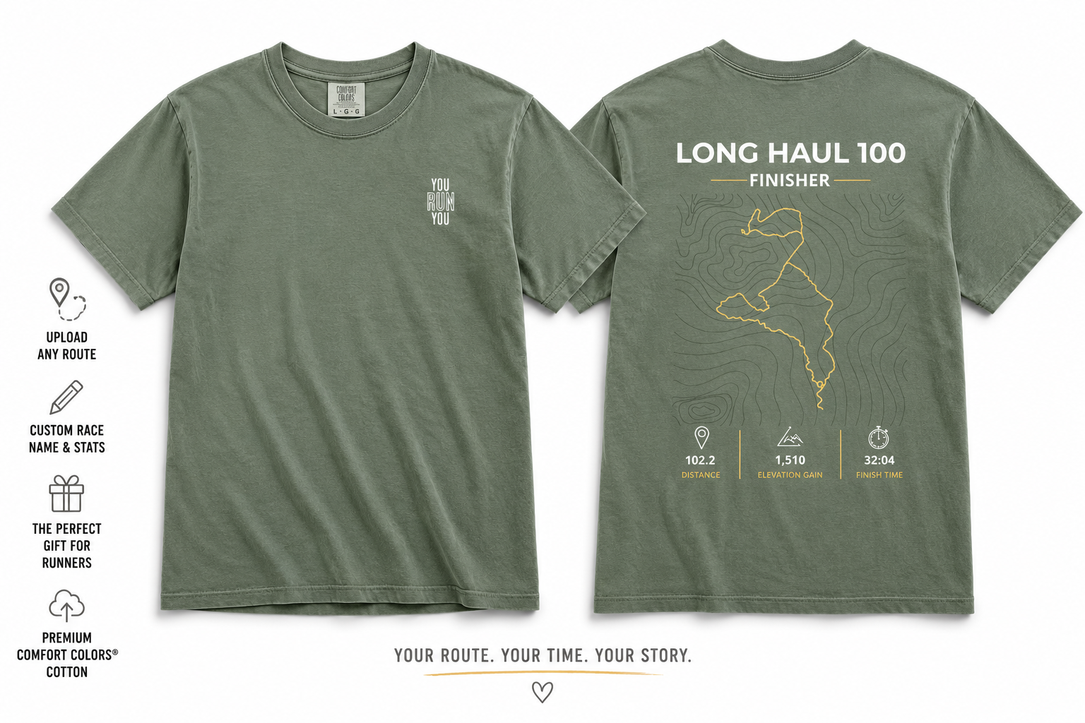 Personalized Ultra Marathon Finisher Shirt – Custom Trail Running YRY