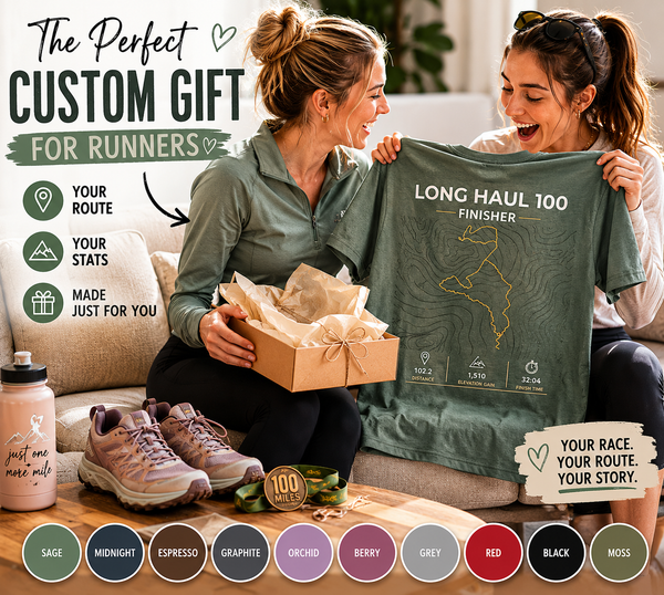 Personalized Ultra Marathon Finisher Shirt – Custom Trail Running Mountain Edition