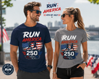 Run America 250 | Red White & Run Patriotic T-Shirt