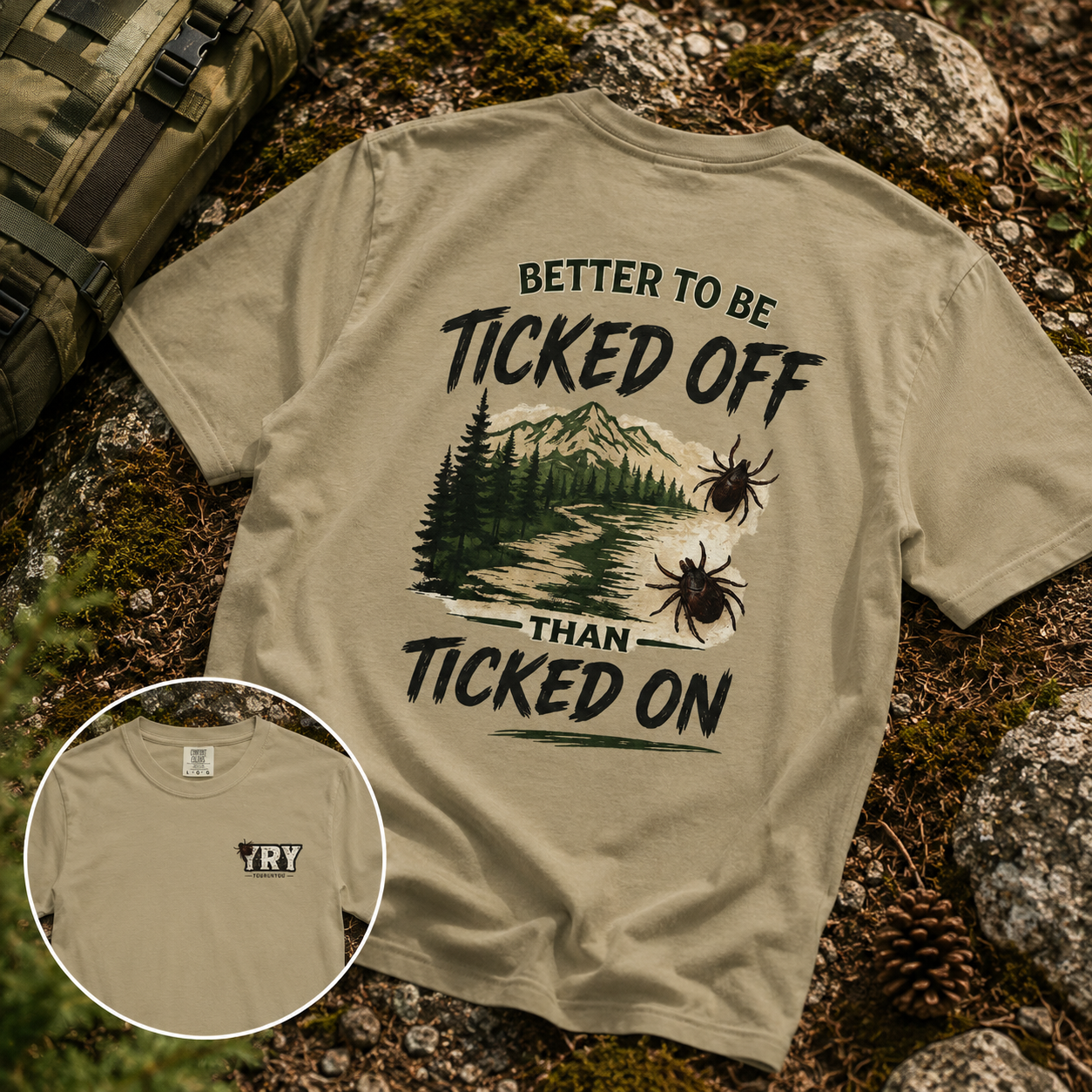 Better to Be Ticked Off Than Ticked On Shirt | Funny Hiking Shirt | Outdoor Trail Tee | Camper Gift | Hiker Gift
