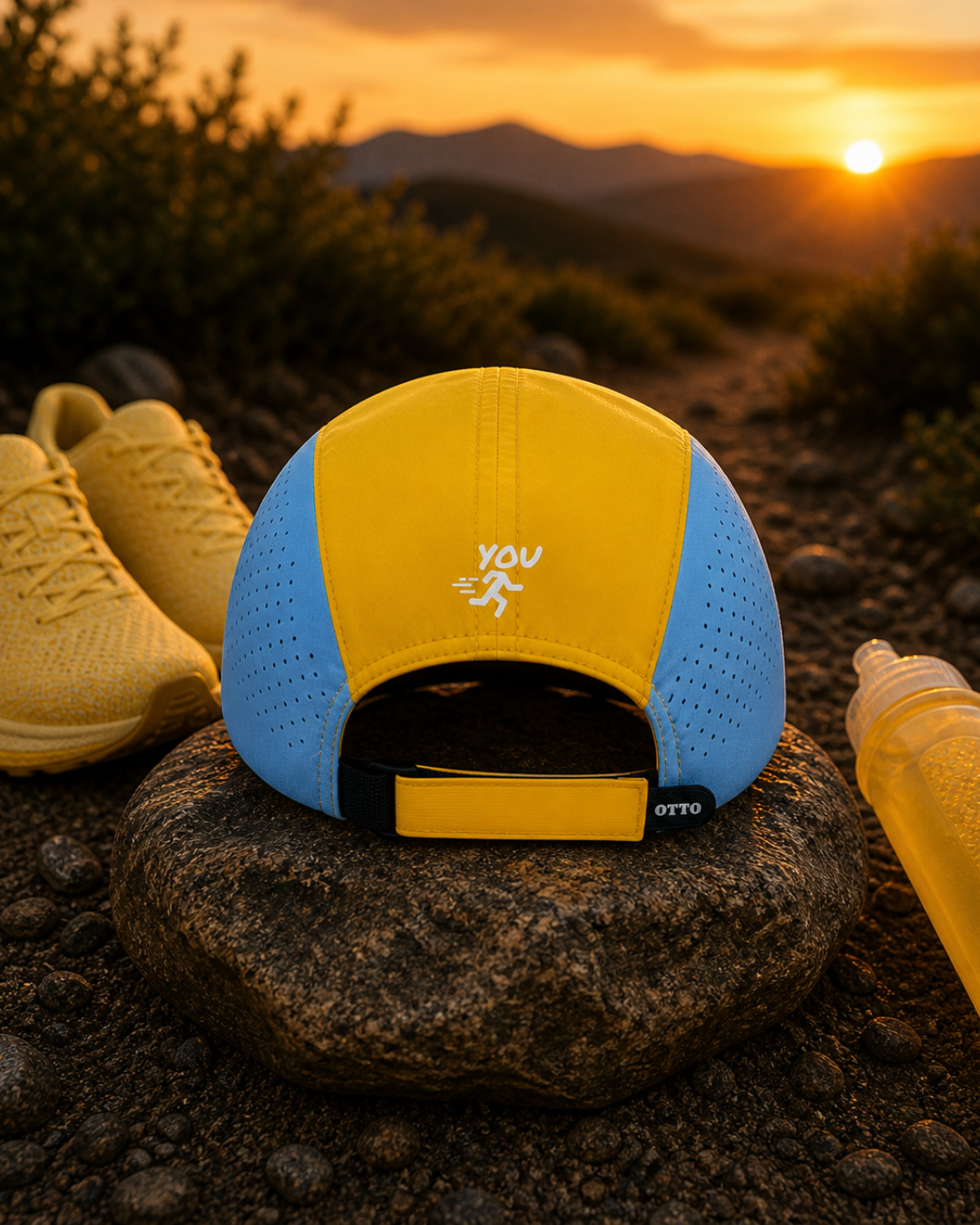 YOURUNYOU PINK/BLUE RUN HAT