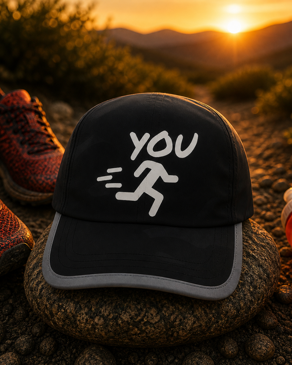 🏃‍♂️ YOURUNYOU “Running Man” 6-Panel Otto Running Hat